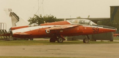 The tail of Gnat T1 8614M shows tell-tale BDR scars from Wattisham engineers